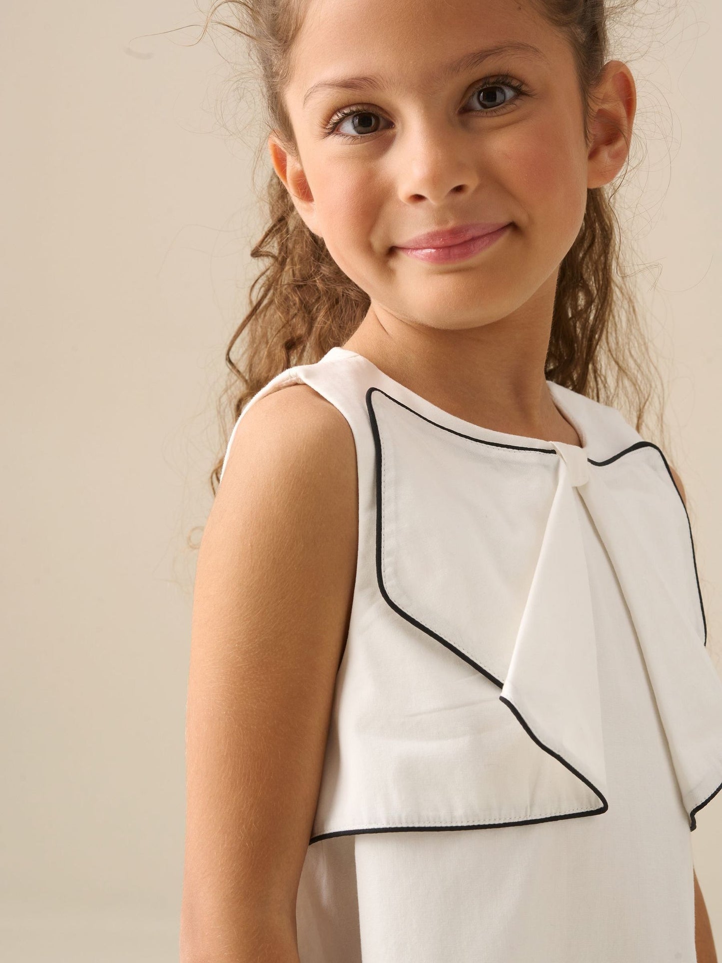 Angel & Rocket White Lizzie Bow Detail Dress image 4