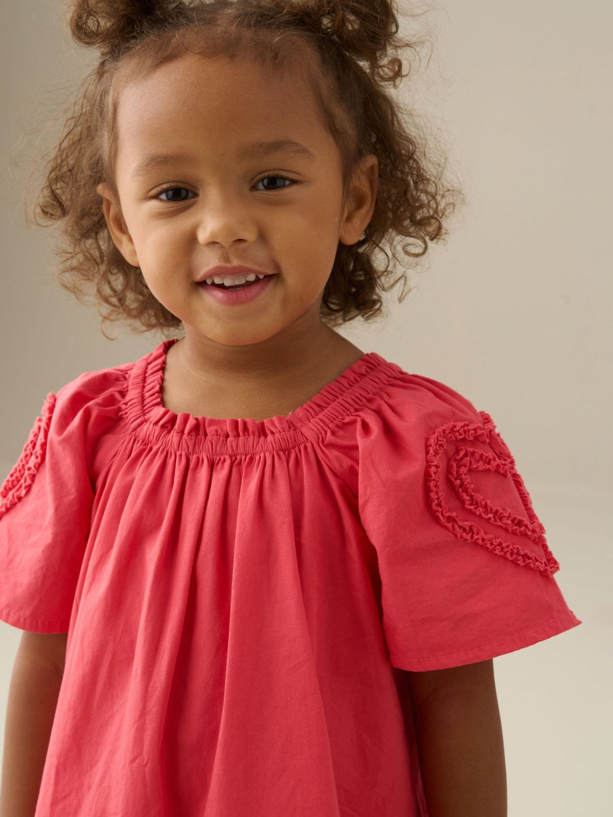 Dsiney Kidz - Angel & Rocket Pink Lori Heart Frill Swing Dress image 3