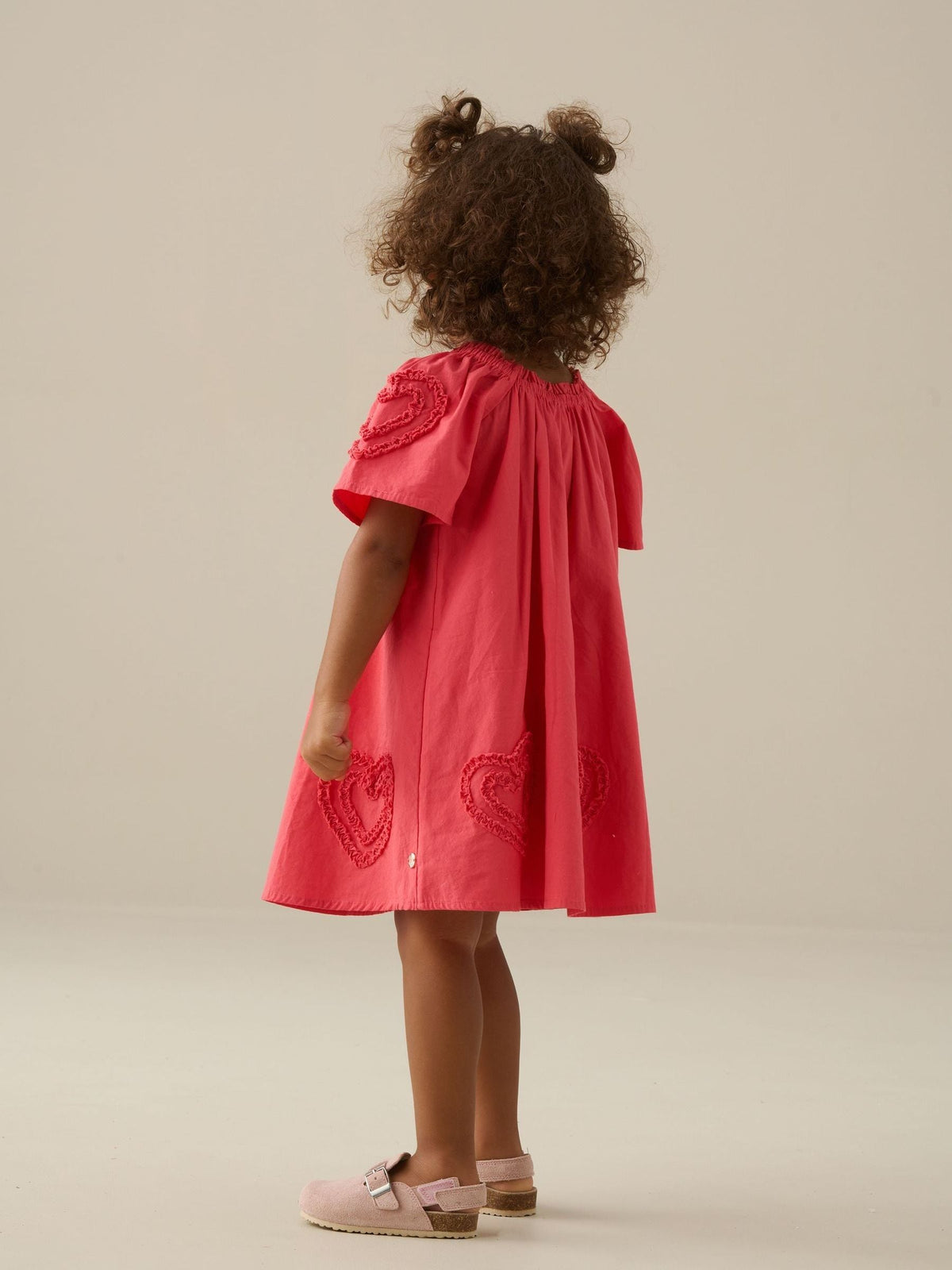 Dsiney Kidz - Angel & Rocket Pink Lori Heart Frill Swing Dress image 4