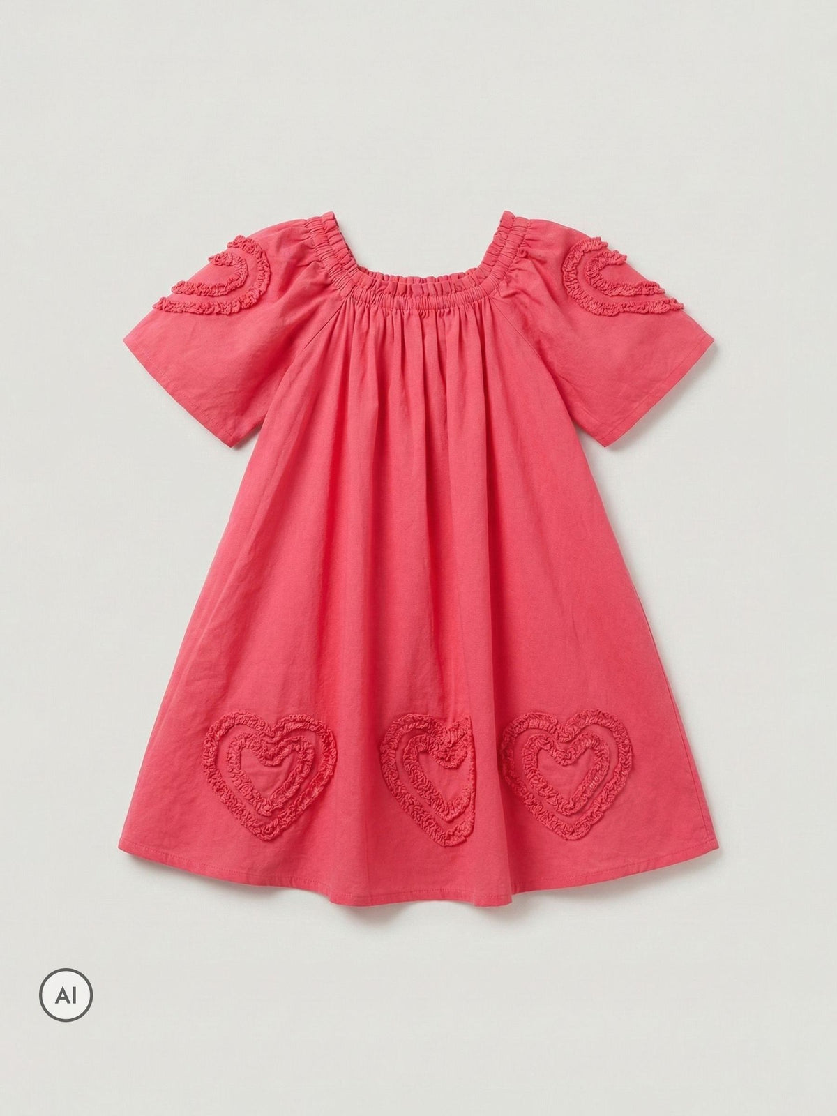 Dsiney Kidz - Angel & Rocket Pink Lori Heart Frill Swing Dress image 6