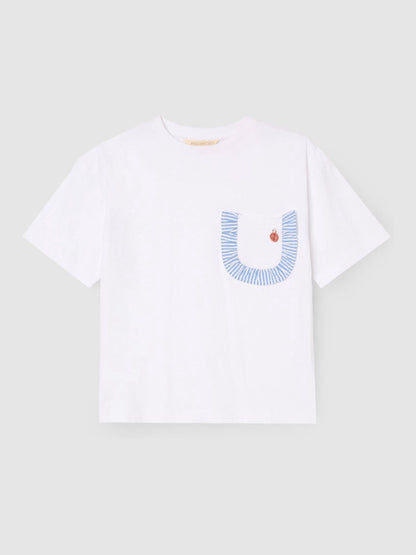 Dsiney Kidz - Angel & Rocket White Lacey Frill Pocket Oversized T-Shirt image 4