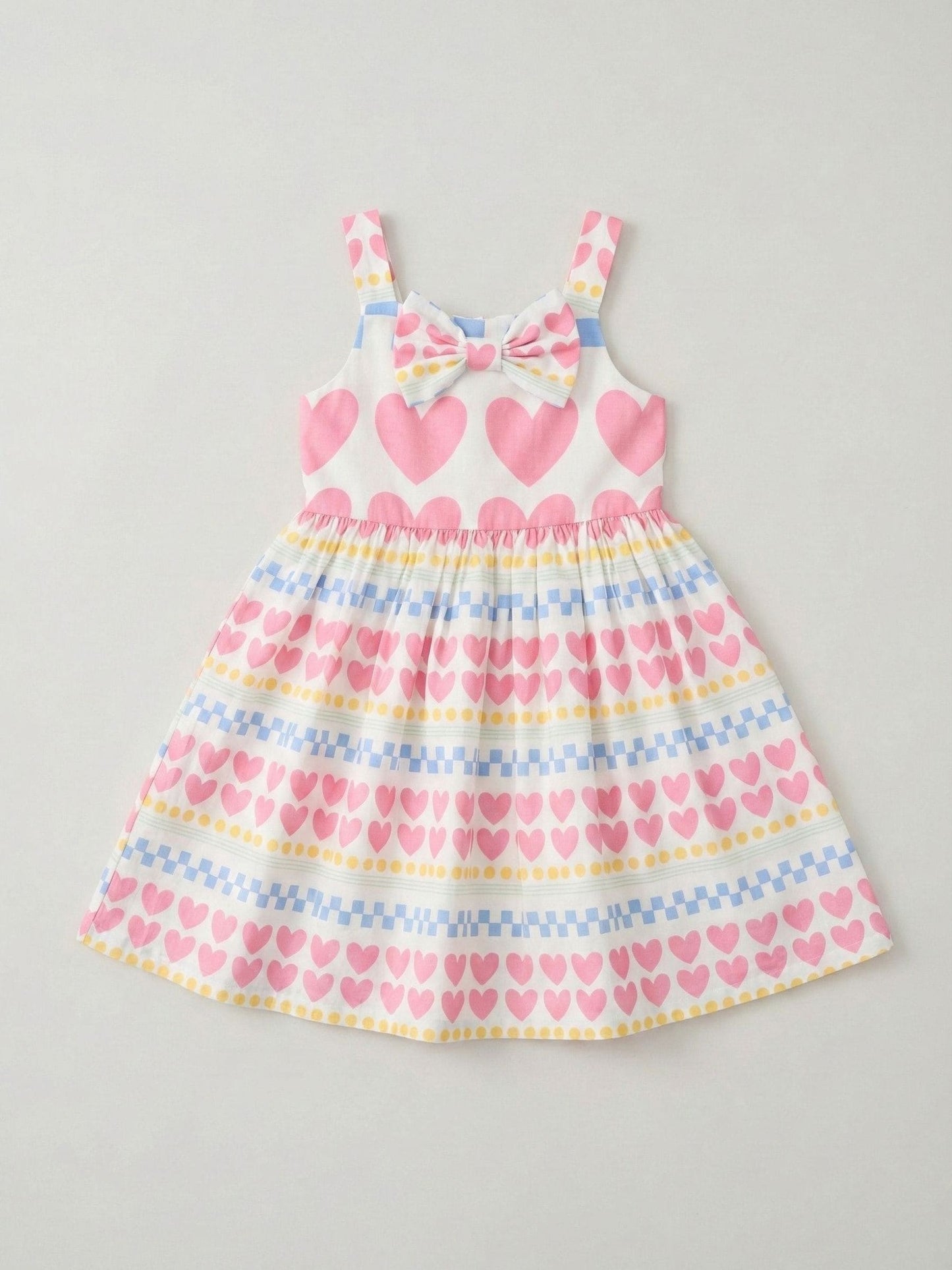 Angel & Rocket Pink Maddie Heart Print Dress image 5