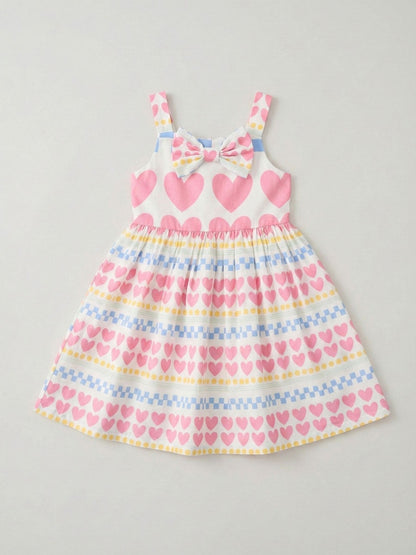 Angel & Rocket Pink Maddie Heart Print Dress image 5