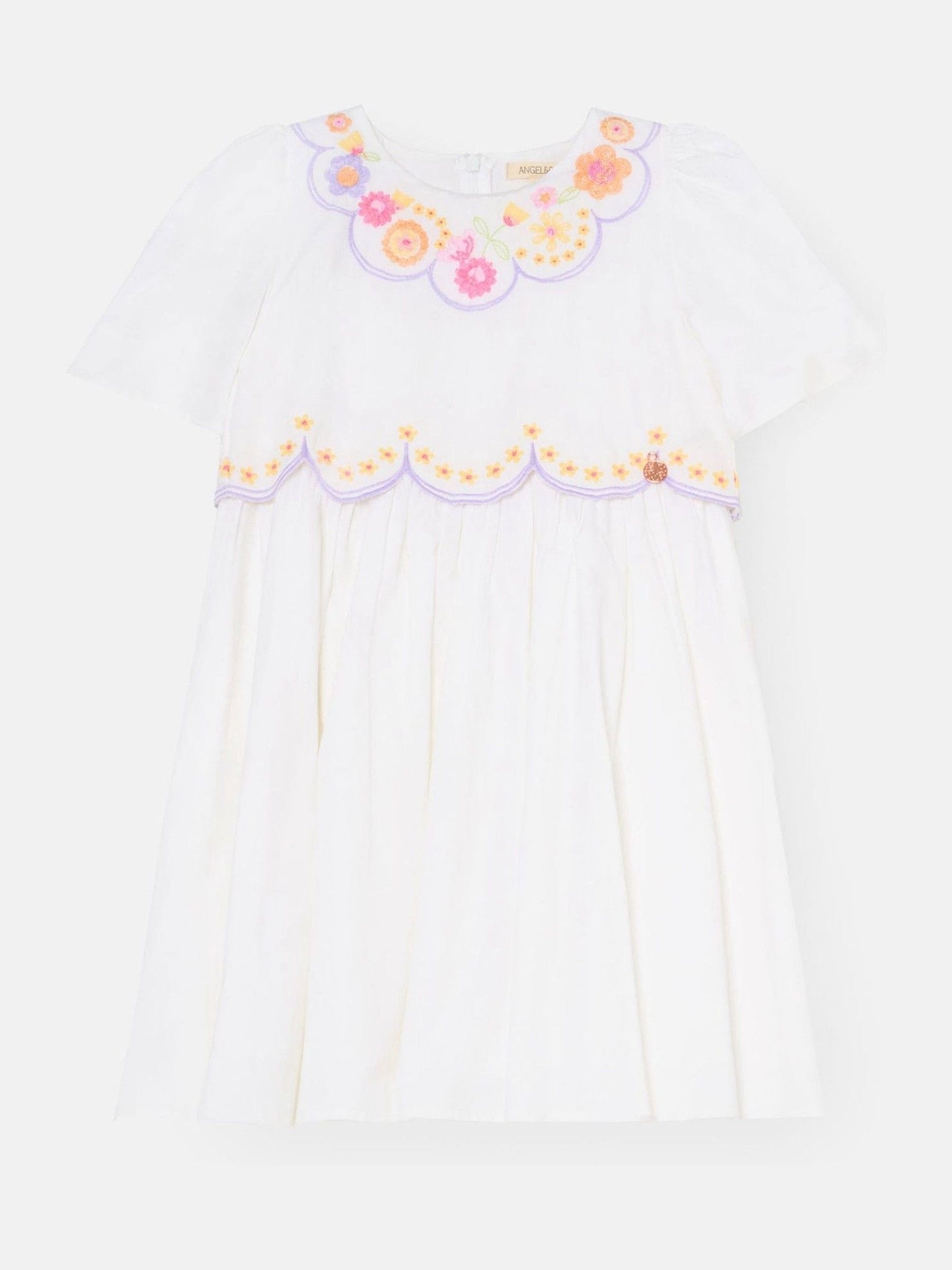 Angel & Rocket White Gabby Floral Embroidered Dress image 5