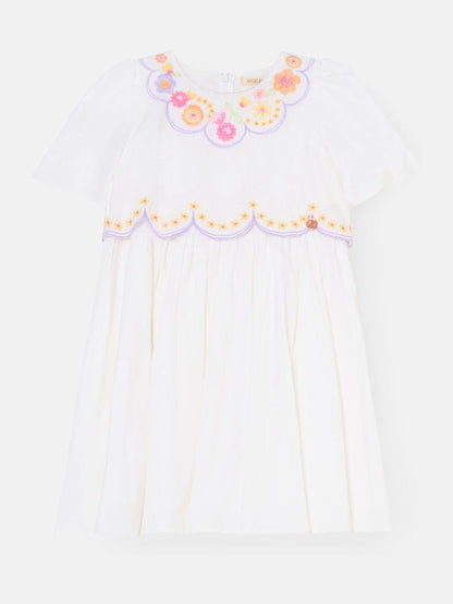 Angel & Rocket White Gabby Floral Embroidered Dress image 5
