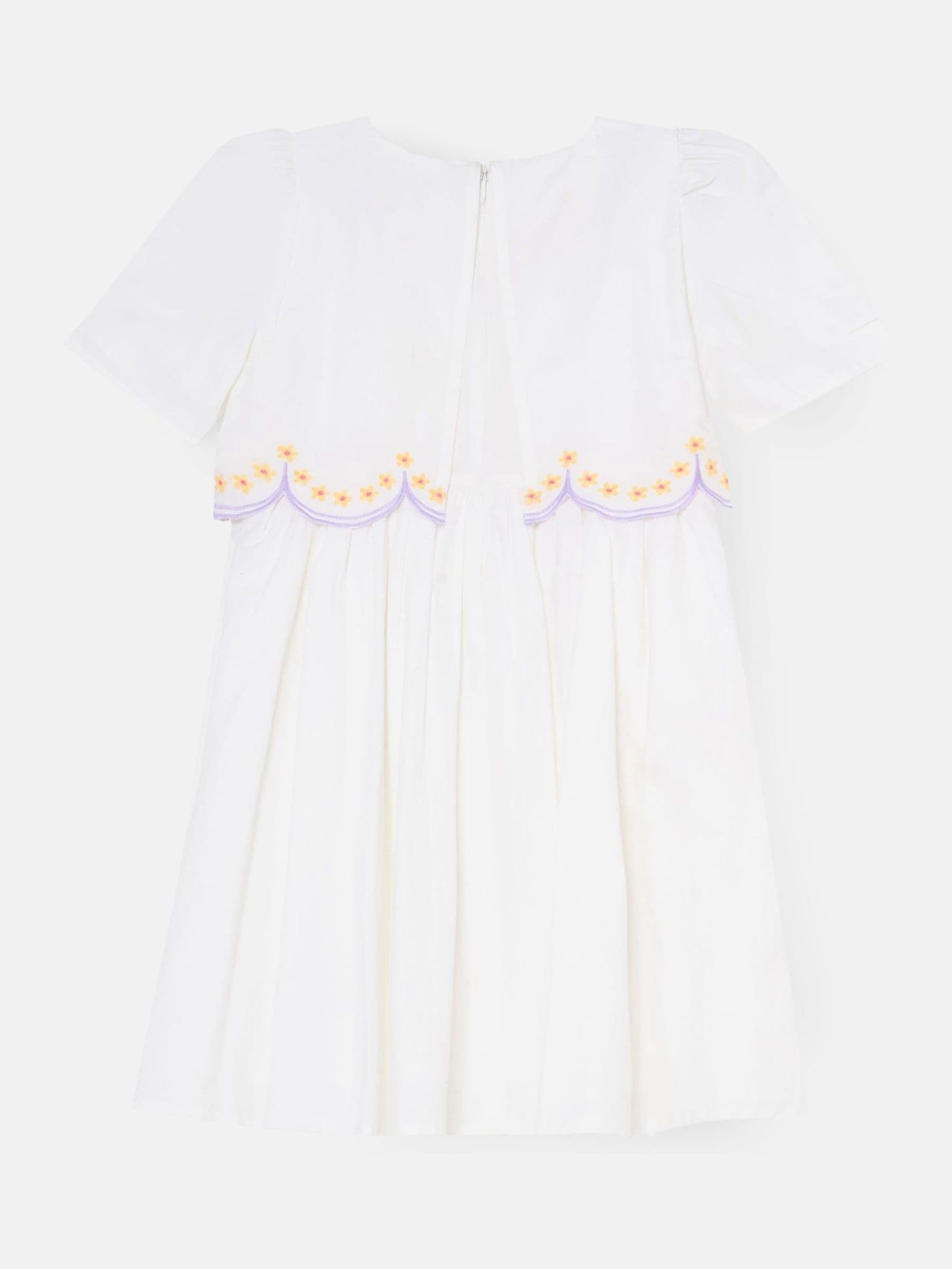 Angel & Rocket White Gabby Floral Embroidered Dress image 6