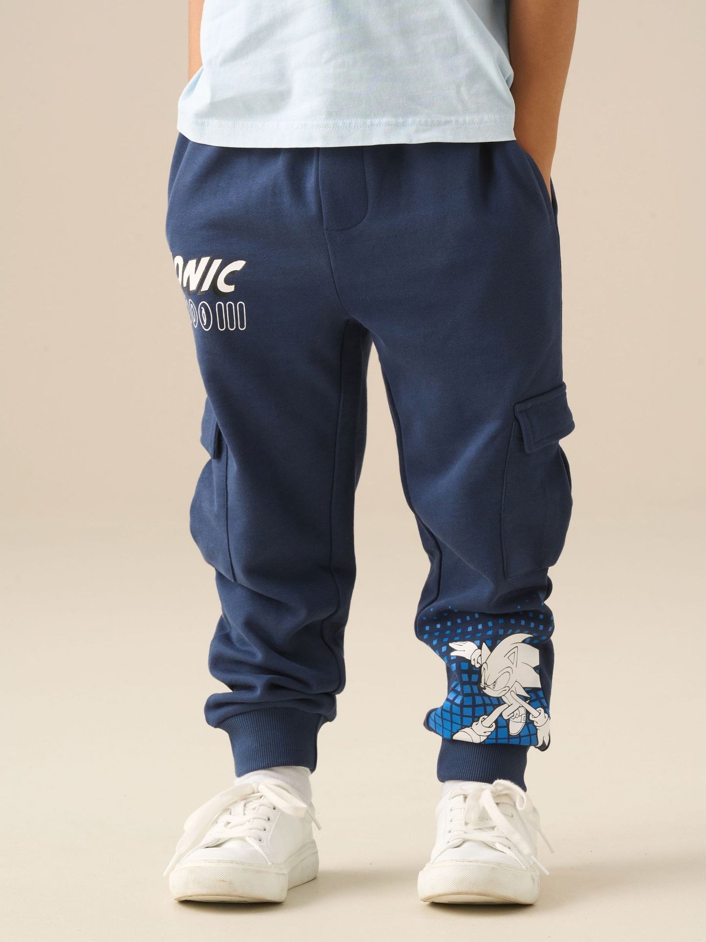 Dsiney Kidz - Angel & Rocket Blue Sonic Cargo Joggers image 1