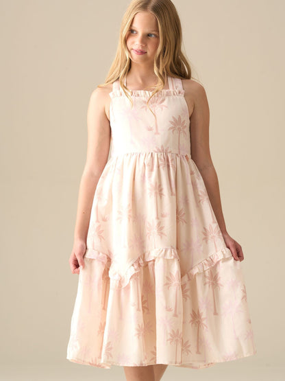 Angel & Rocket Natural Lettie Printed Floral Dress image 1