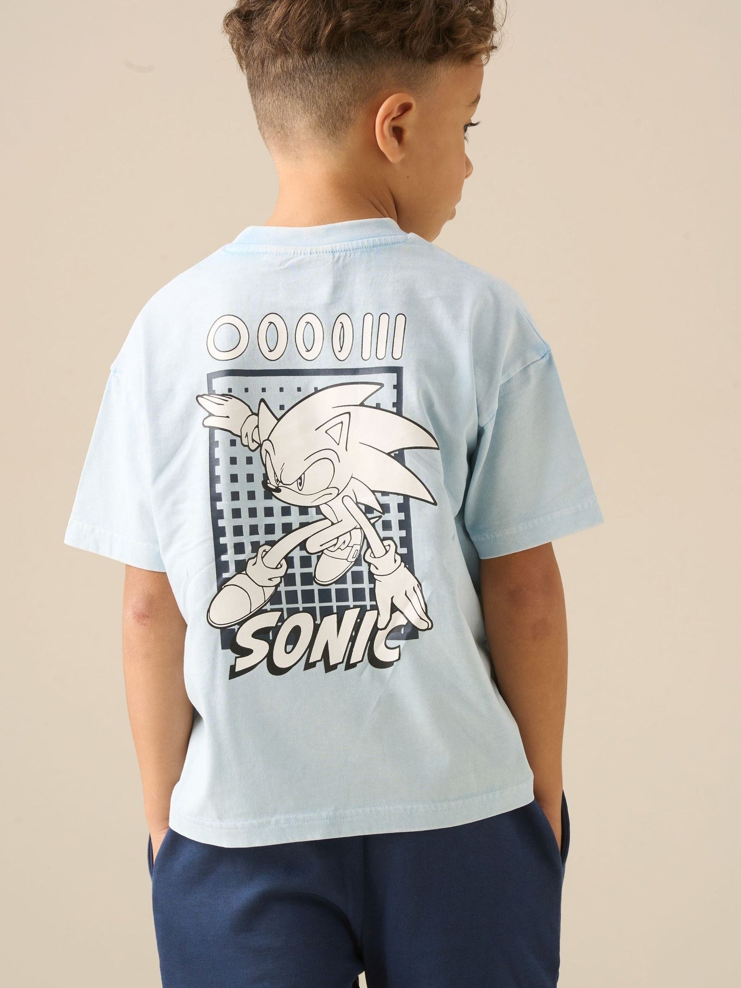 Dsiney Kidz - Angel & Rocket Blue Sonic Oversized Washed T-Shirt image 1