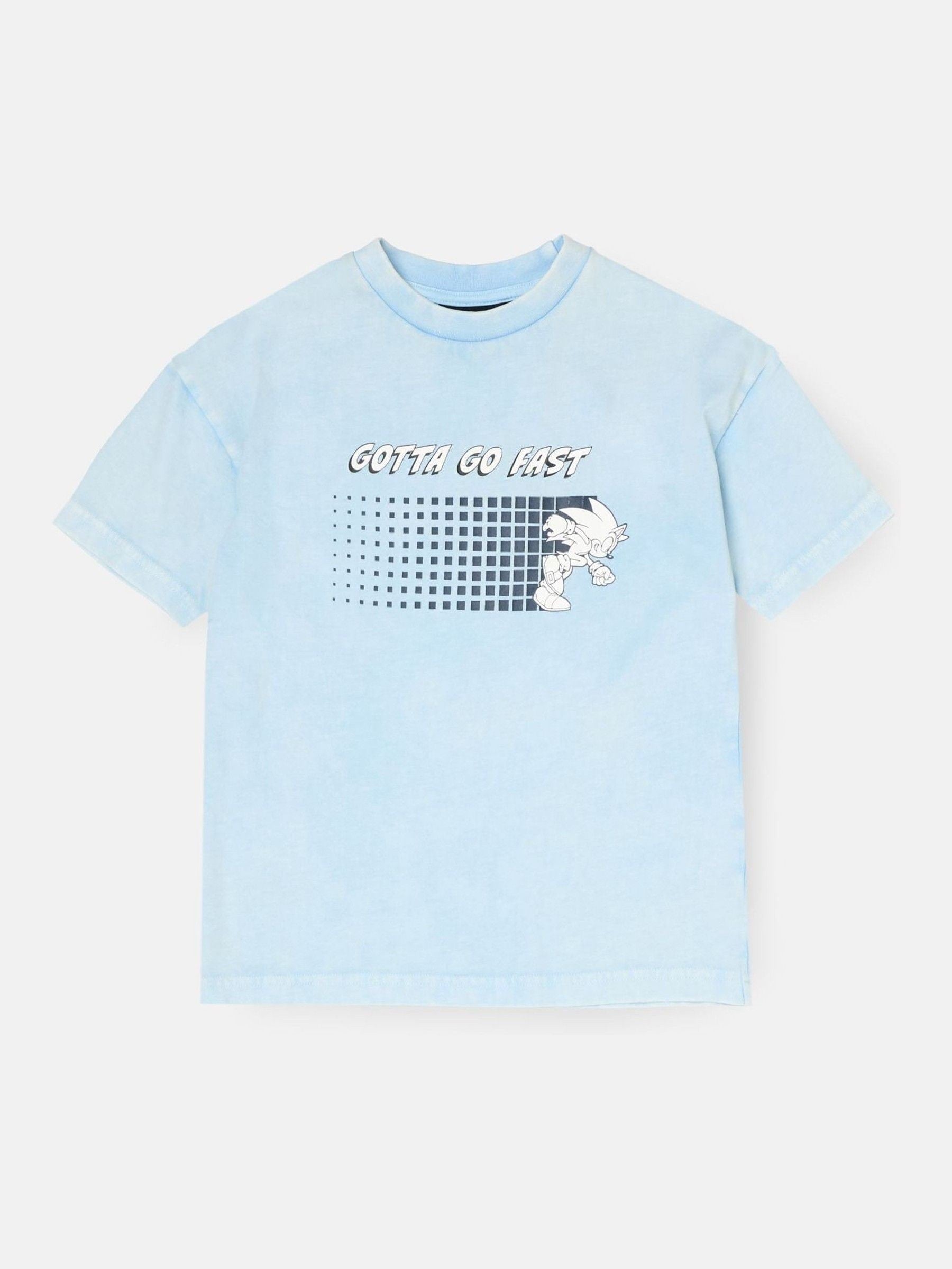 Dsiney Kidz - Angel & Rocket Blue Sonic Oversized Washed T-Shirt image 4