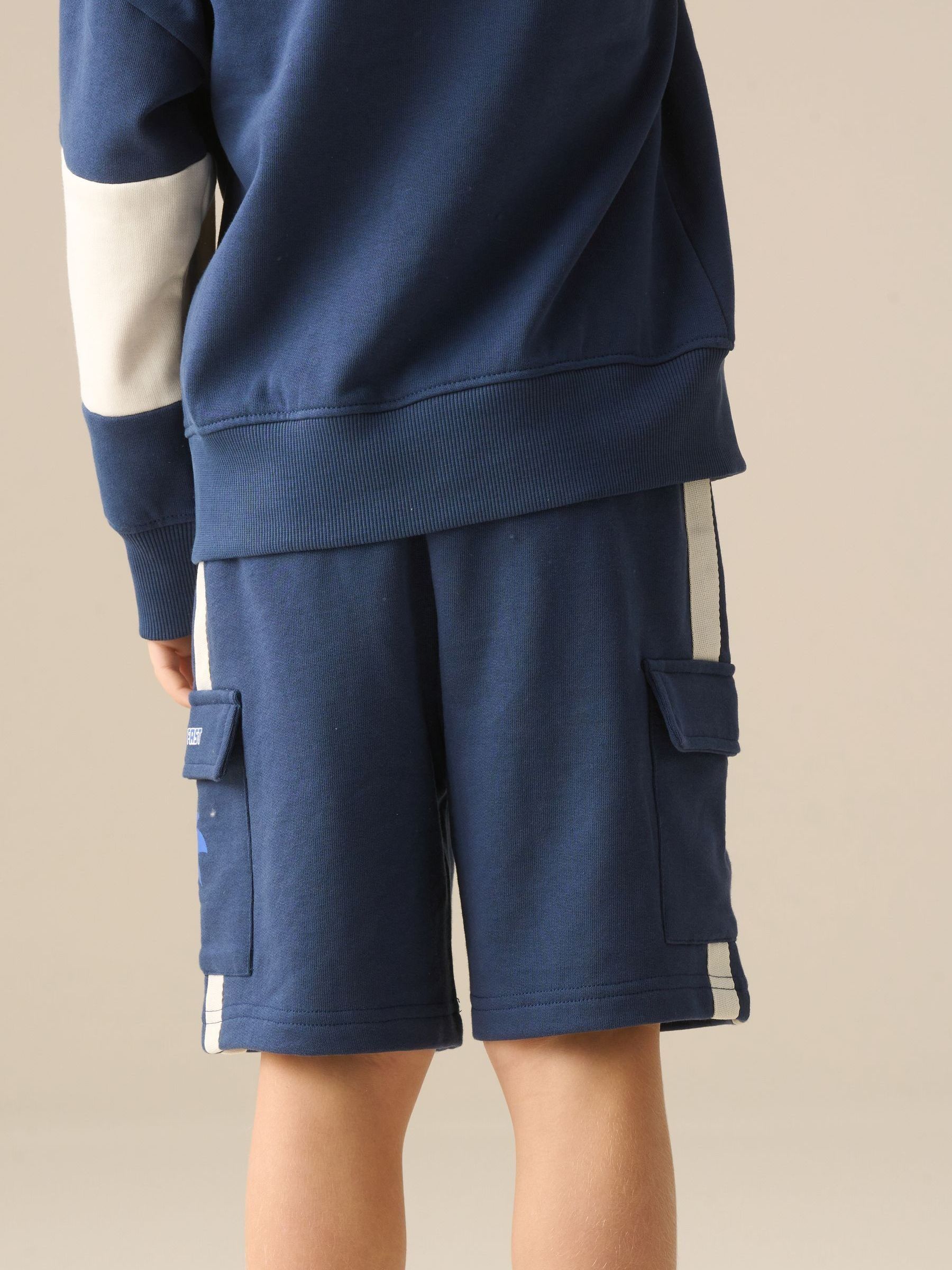 Dsiney Kidz - Angel & Rocket Blue Sonic Side Stripe Shorts image 2