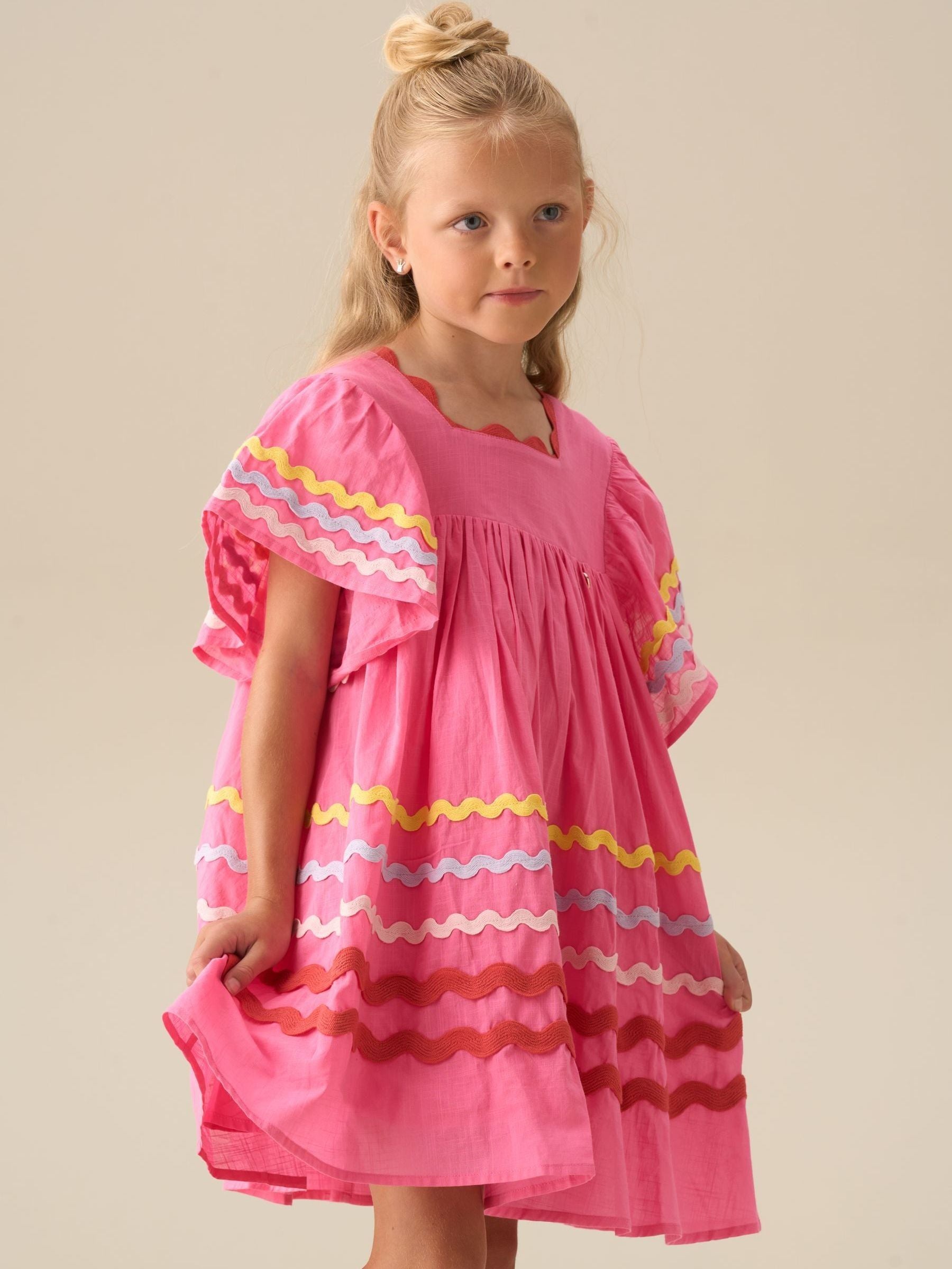Angel & Rocket Pink Electra Ric Rac Dress image 2