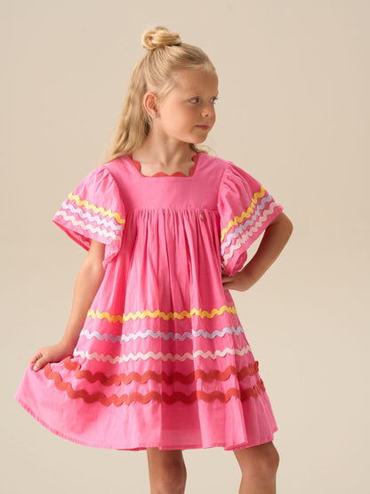 Angel & Rocket Pink Electra Ric Rac Dress image 3