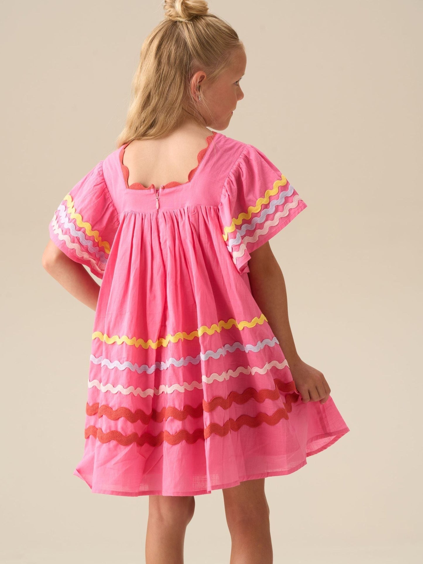 Angel & Rocket Pink Electra Ric Rac Dress image 4