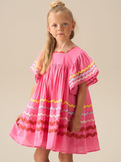 Angel & Rocket Pink Electra Ric Rac Dress image 6