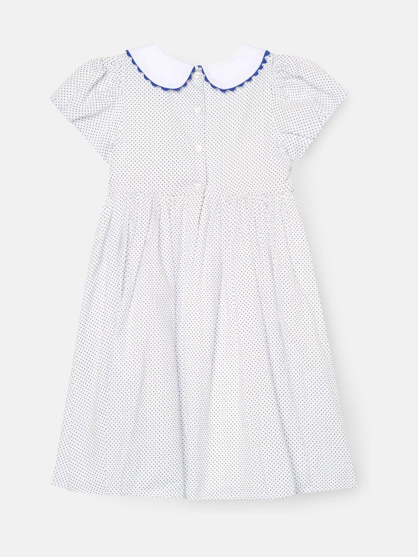 Angel & Rocket Blue Lottie Spot Puff Sleeve Dress image 7