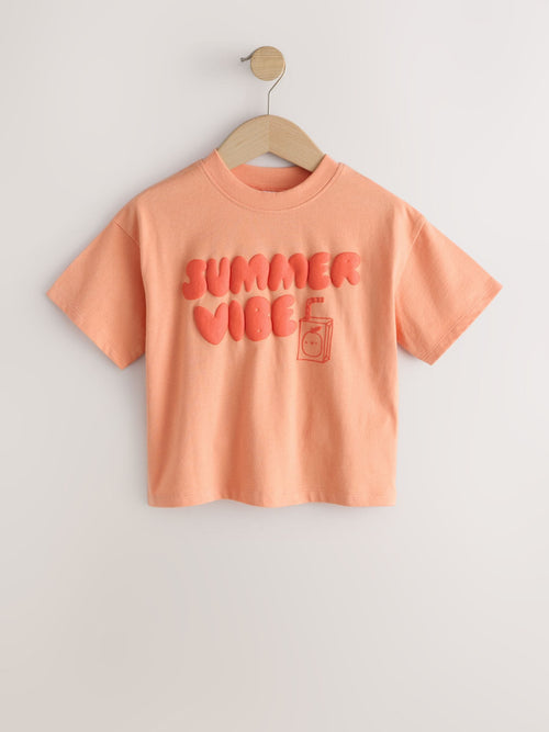Orange Summer Short Sleeve T-Shirt (3mths-7yrs) image 1