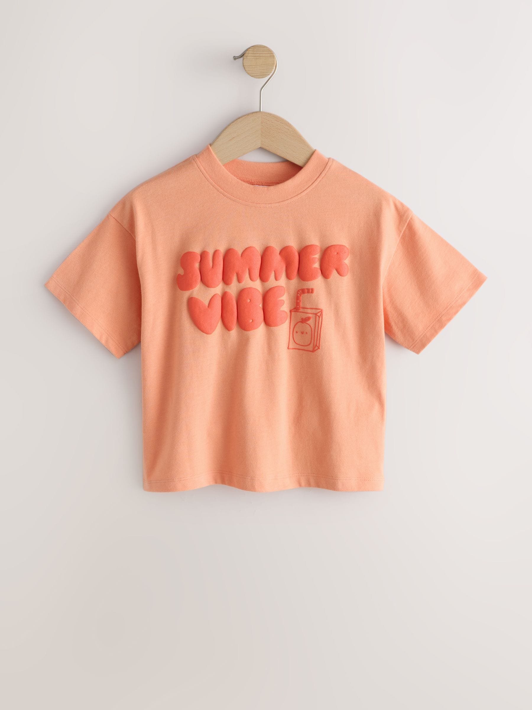 Orange Summer Short Sleeve T-Shirt (3mths-7yrs) image 1