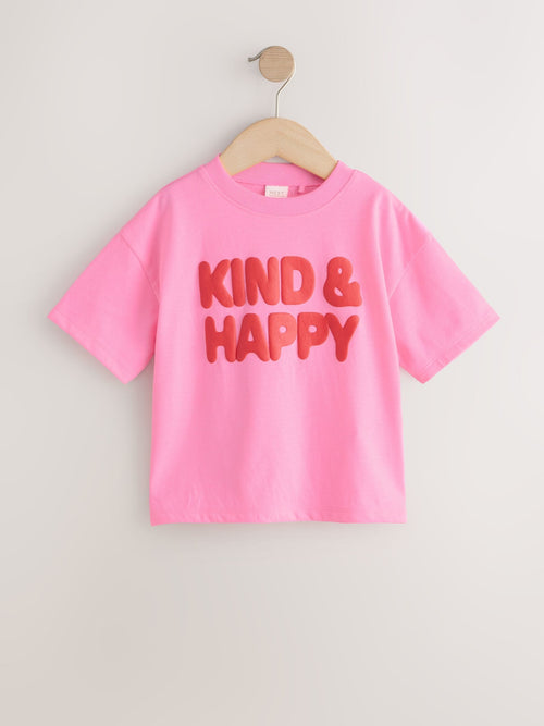 Pink Short Sleeve T-Shirt (3mths-7yrs) image 1