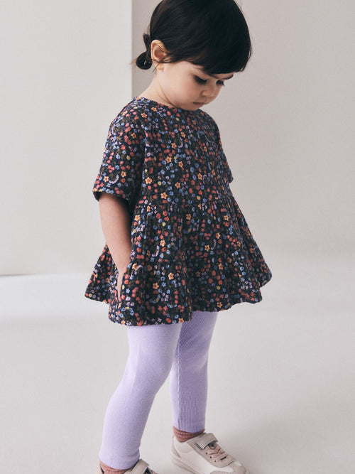Dsiney Kidz - Navy Floral Top and Legging Set (3mths-7yrs) image 1