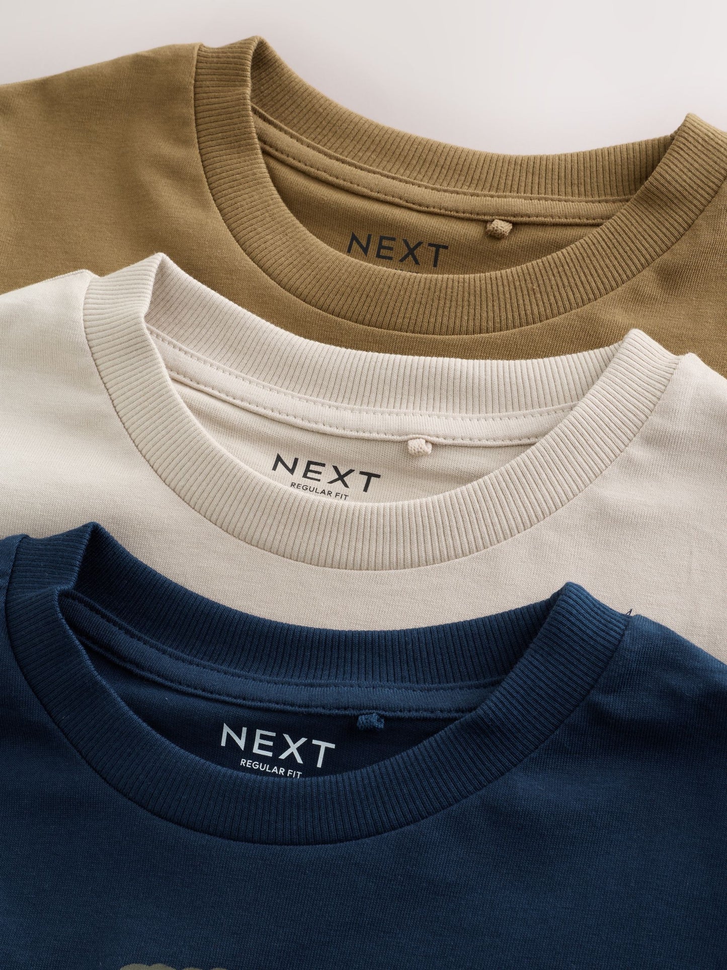 Dsiney Kidz - Navy/Tan/Stone Vehicles Graphic Long Sleeve Relaxed Fit T-Shirts 3 Pack (3-16yrs) image 6