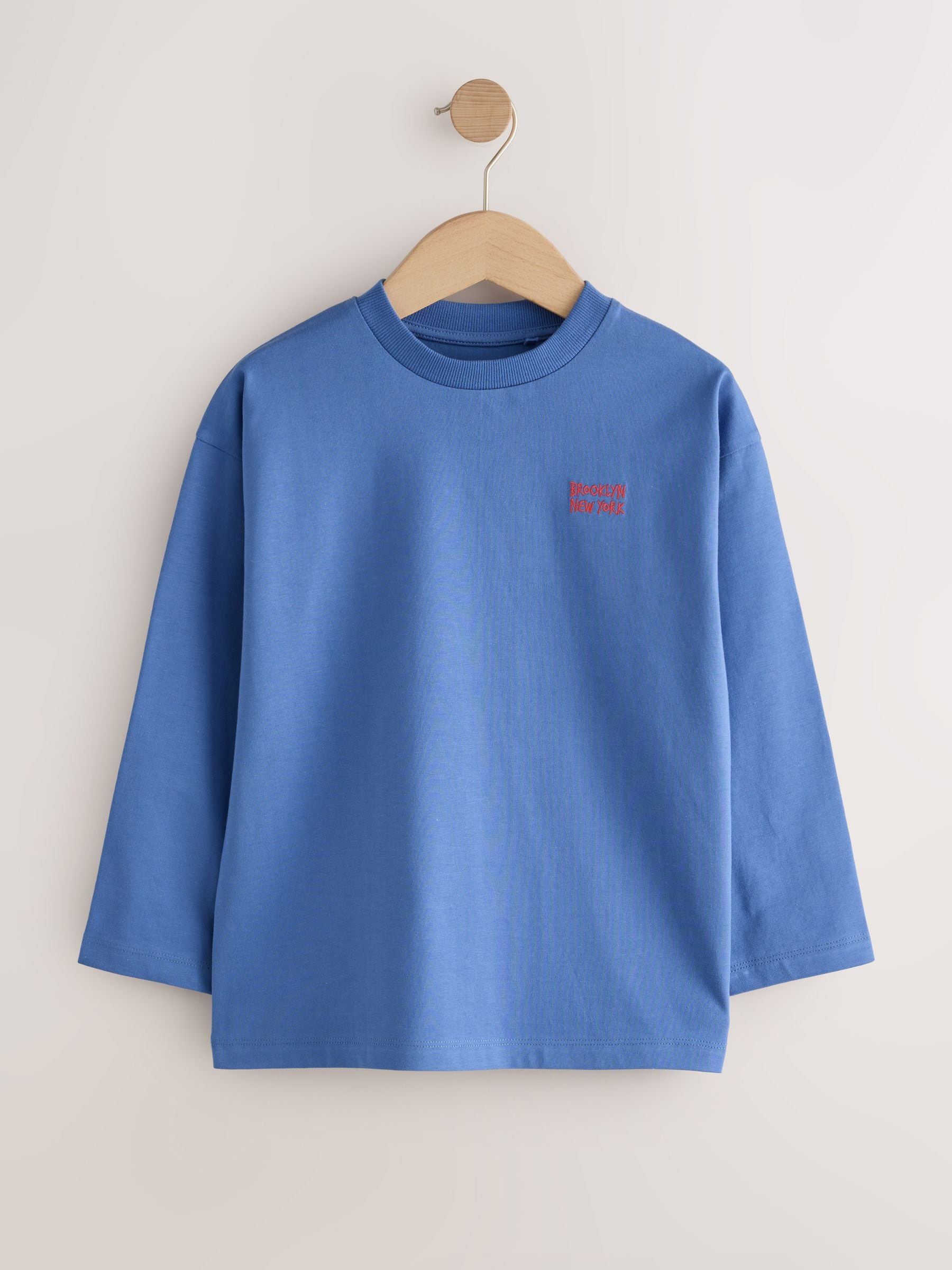 Dsiney Kidz - Blue/Green/Charcoal Food Long Sleeve Relaxed Fit T-Shirts 4 Pack (3-16yrs) image 3