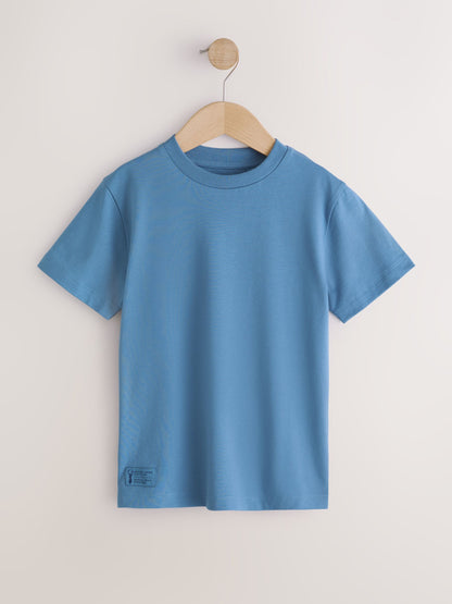 Dsiney Kidz - Mink/Blue/Navy Short Sleeve Colourblock T-Shirts (3-16yrs) image 5
