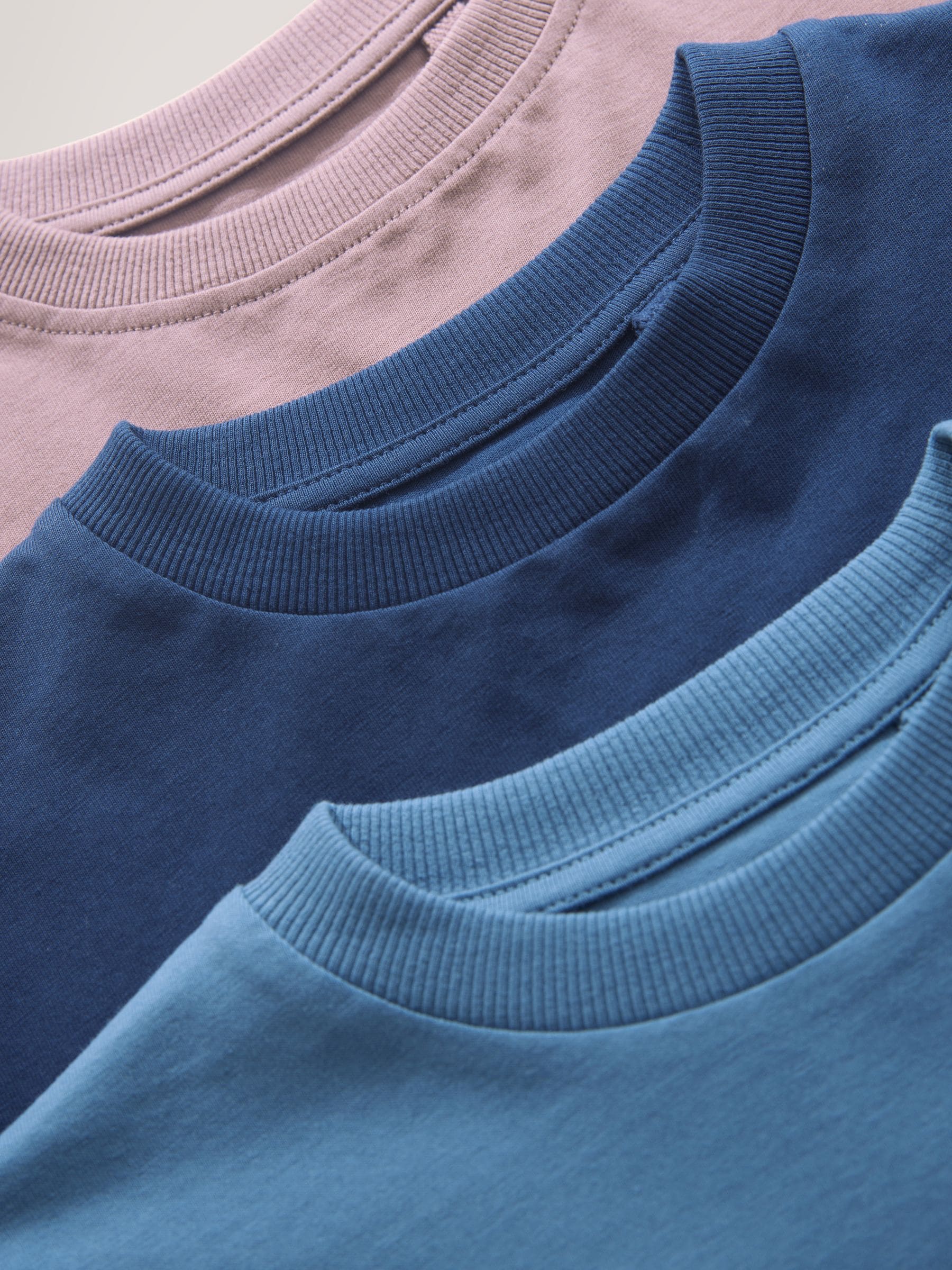 Dsiney Kidz - Mink/Blue/Navy Short Sleeve Colourblock T-Shirts (3-16yrs) image 6