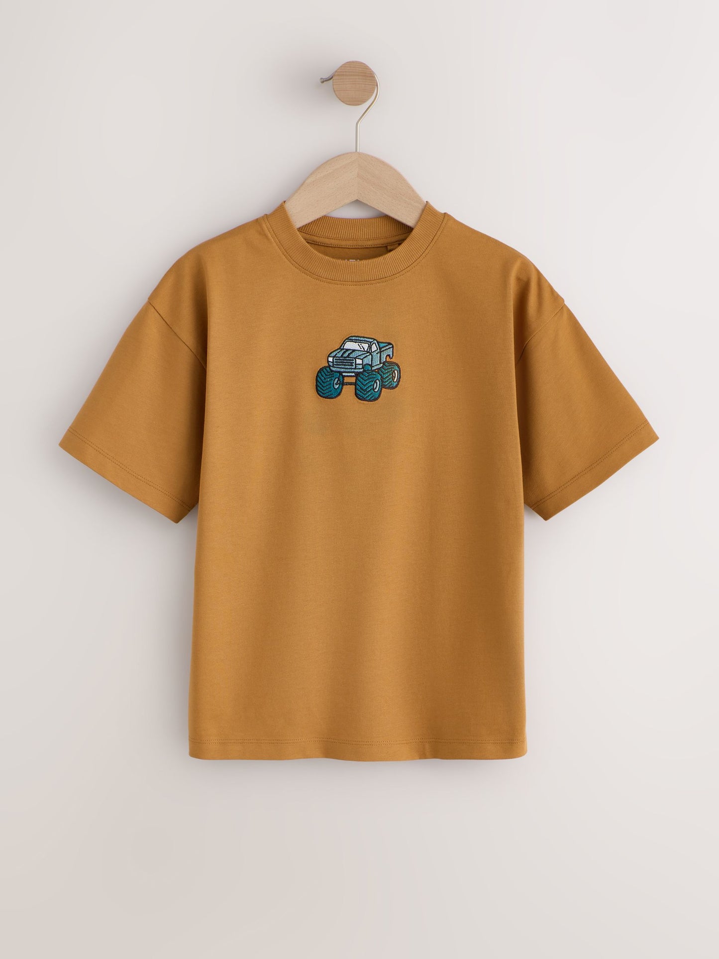 Dsiney Kidz - Red/Charcoal/Tan Relaxed Fit Graphic Print Short Sleeve T-Shirts 3 Pack (3-16yrs) image 4