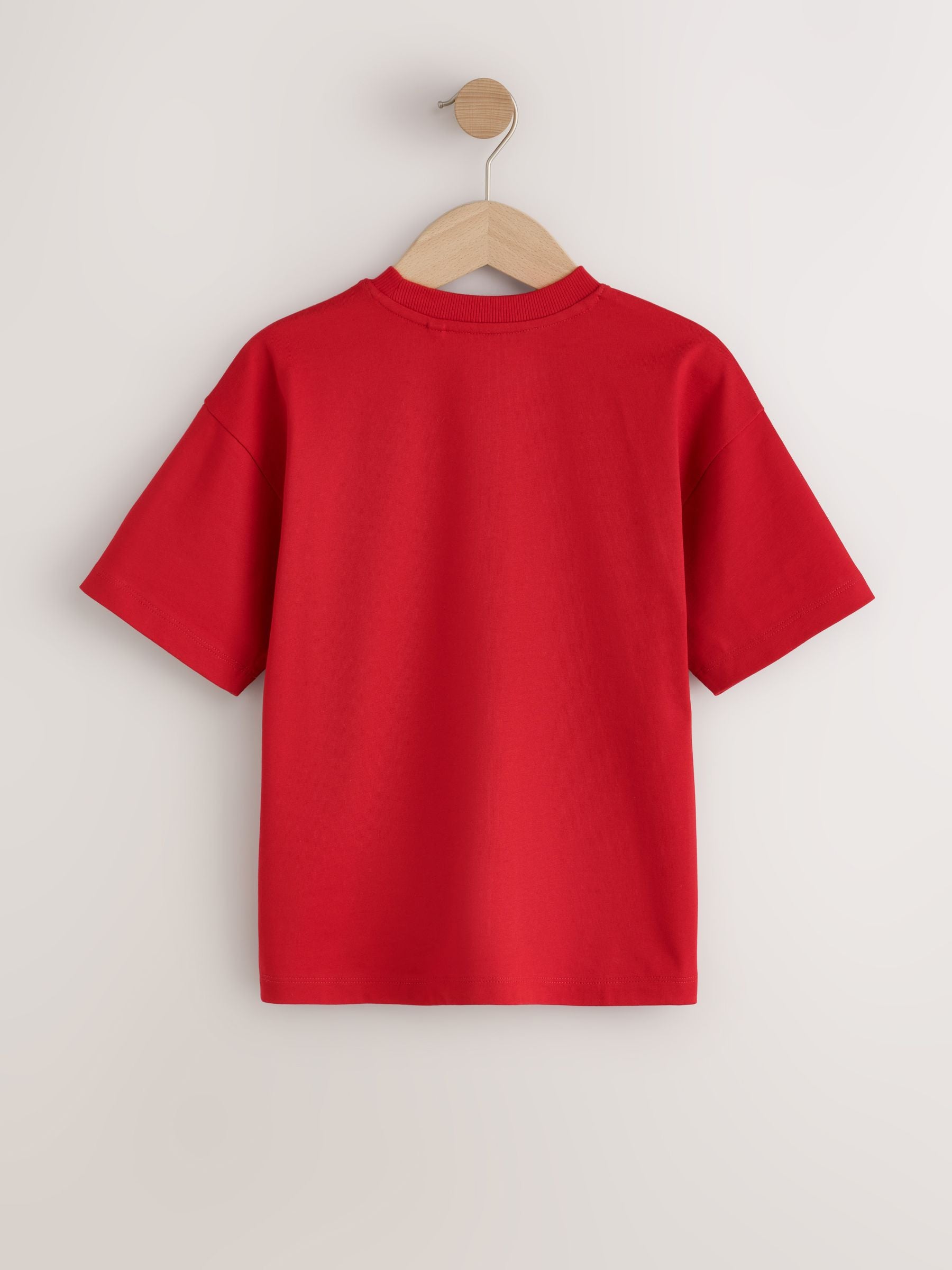 Dsiney Kidz - Red/Charcoal/Tan Relaxed Fit Graphic Print Short Sleeve T-Shirts 3 Pack (3-16yrs) image 5