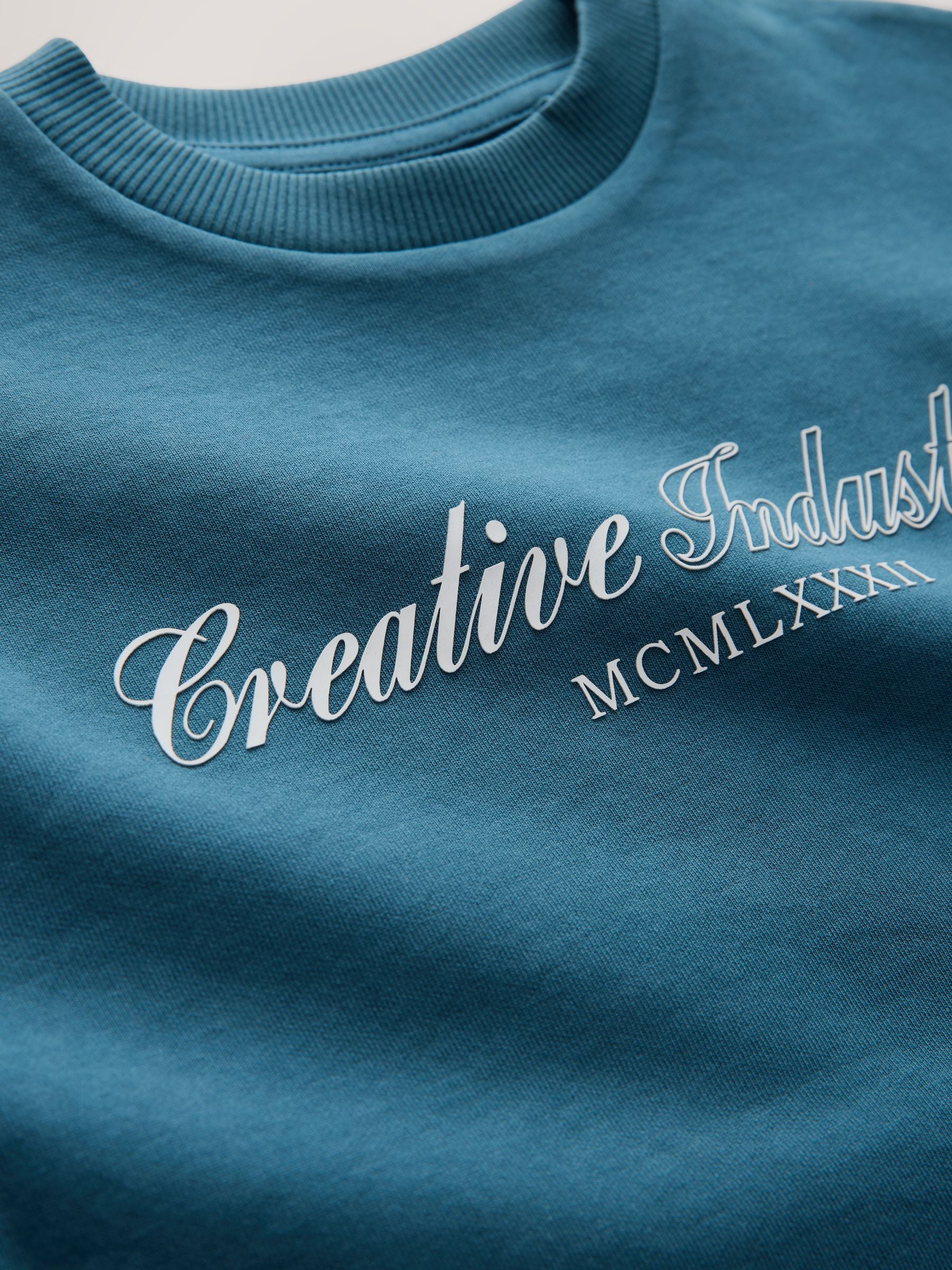 Dsiney Kidz - Teal Blue Graphic Heavyweight Short Sleeve T-Shirt (3-16yrs) image 3