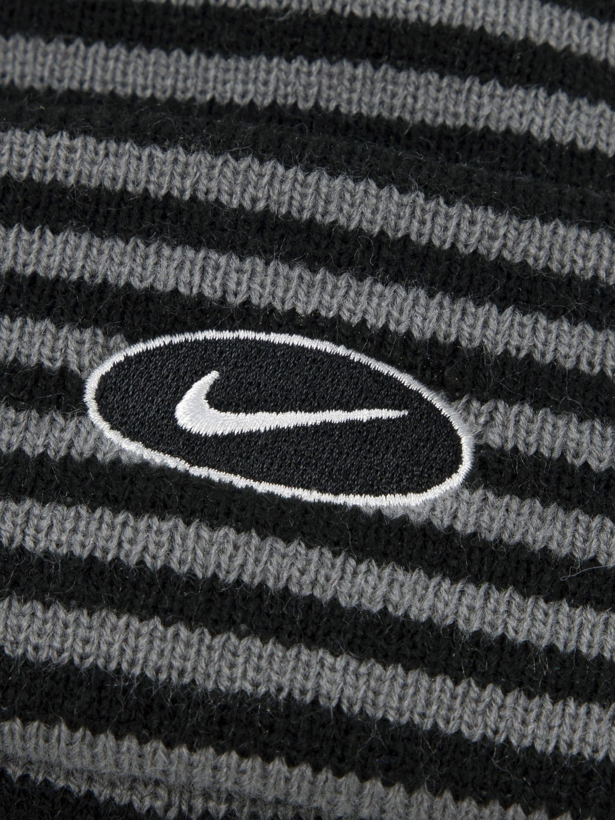 Nike Grey Nan Micro Stripe Peak Beanie Hat - image 3