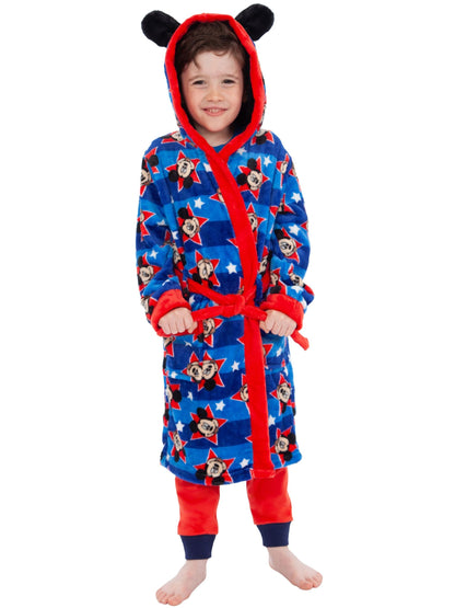 Character Blue Disney Mickey Mouse Dressing Gown image 3