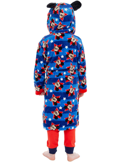 Character Blue Disney Mickey Mouse Dressing Gown image 4