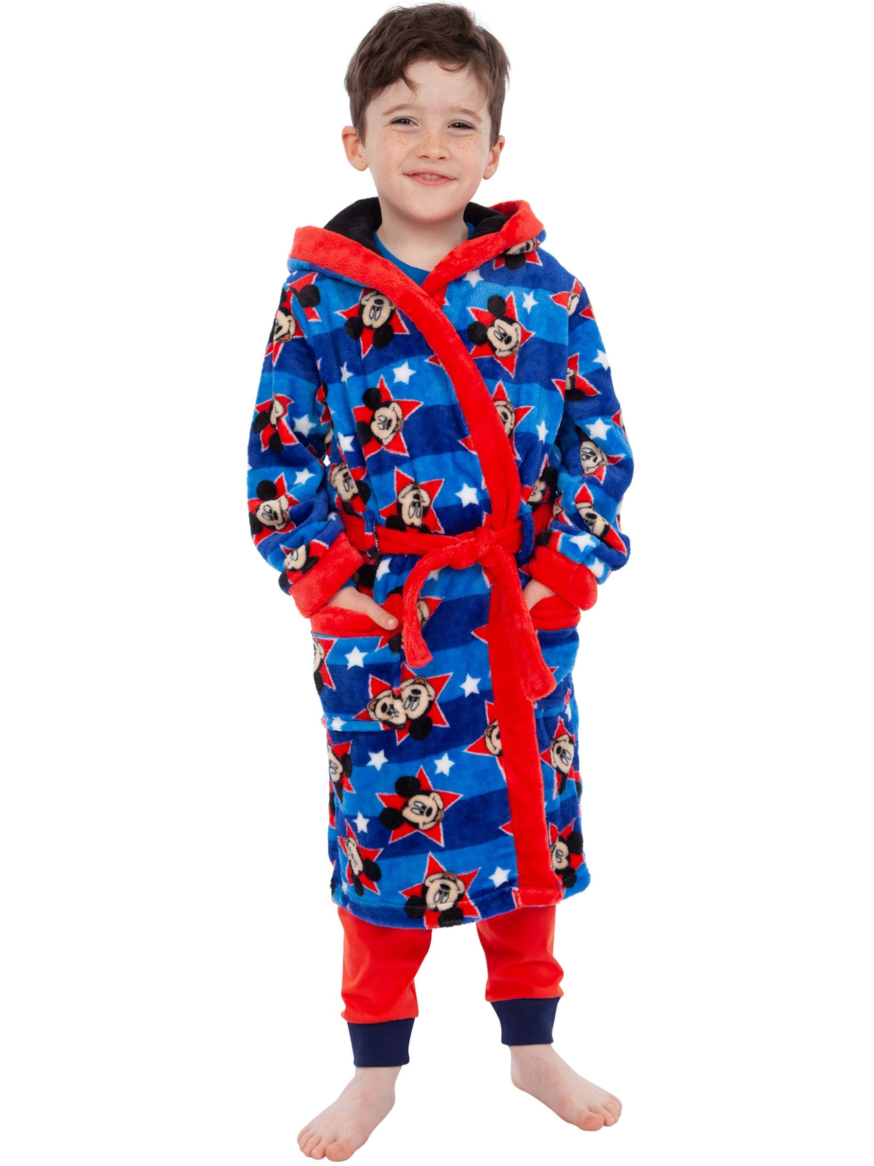Character Blue Disney Mickey Mouse Dressing Gown image 5