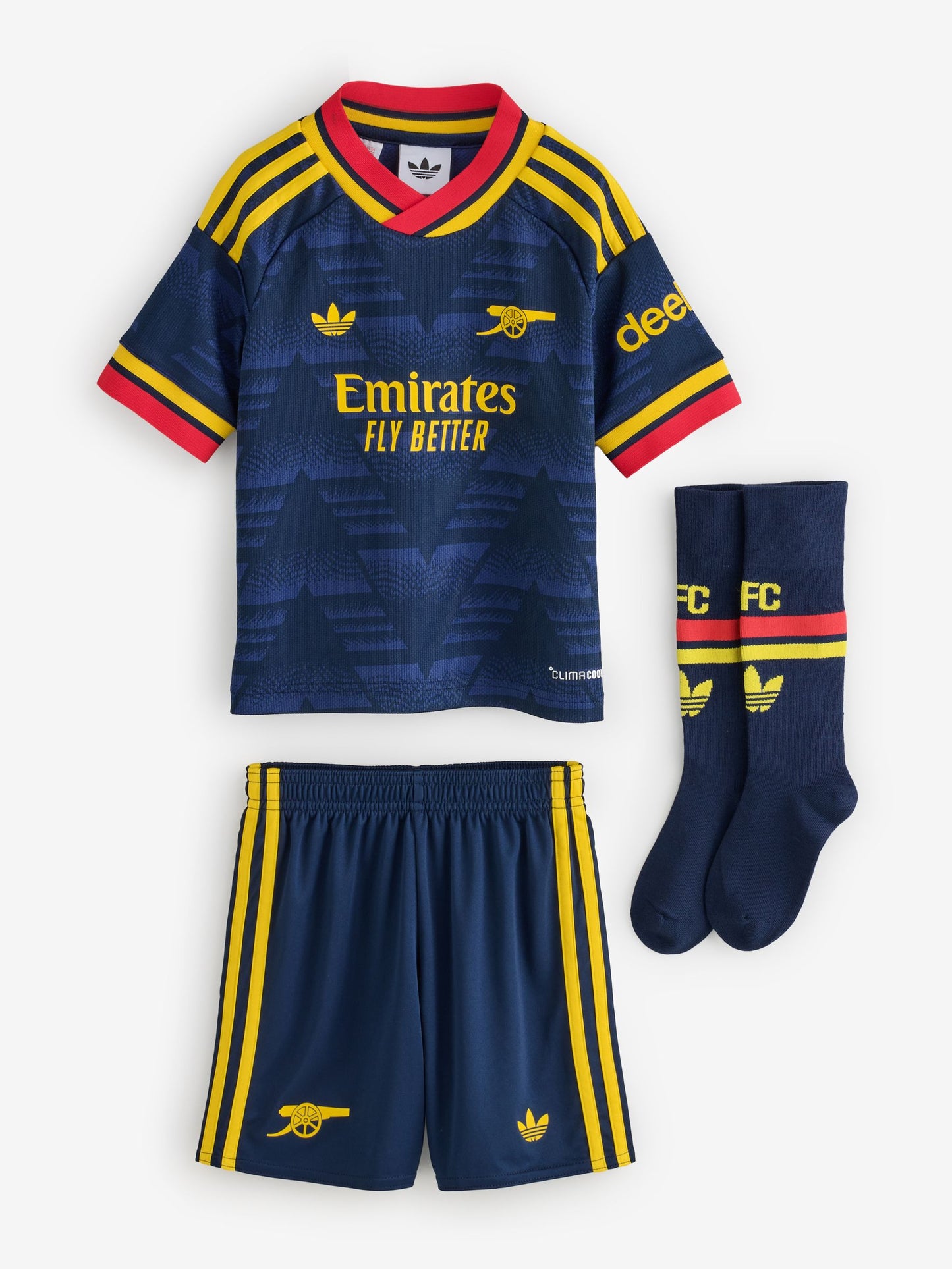 Dsiney Kidz - adidas Originals Navy Blue Arsenal Football Club Away Mini Top & Shorts Set image 1