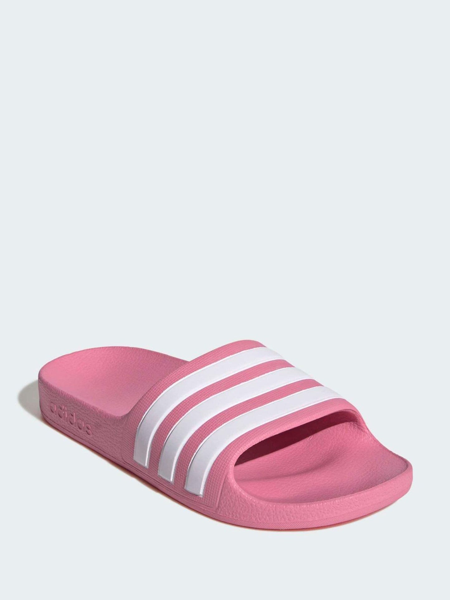 adidas Pink/White Adilette Kids Swim Sandals image 1