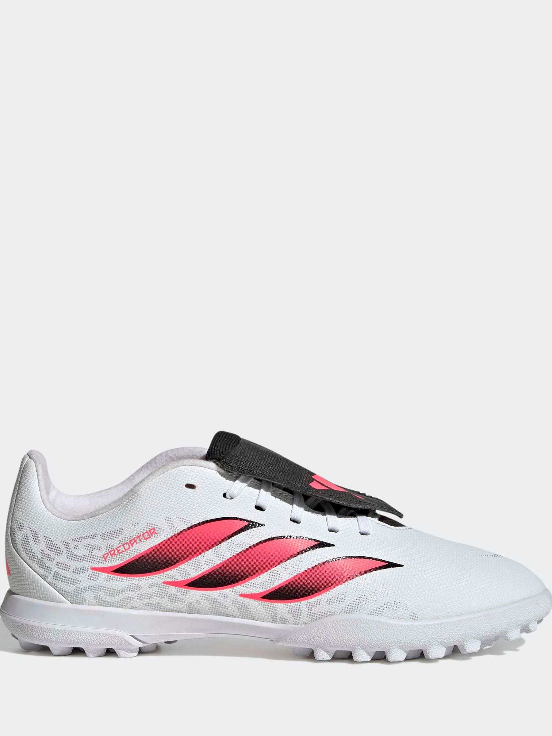 adidas White Predator Club Fold-over Tongue Turf Junior Football Boots image 1