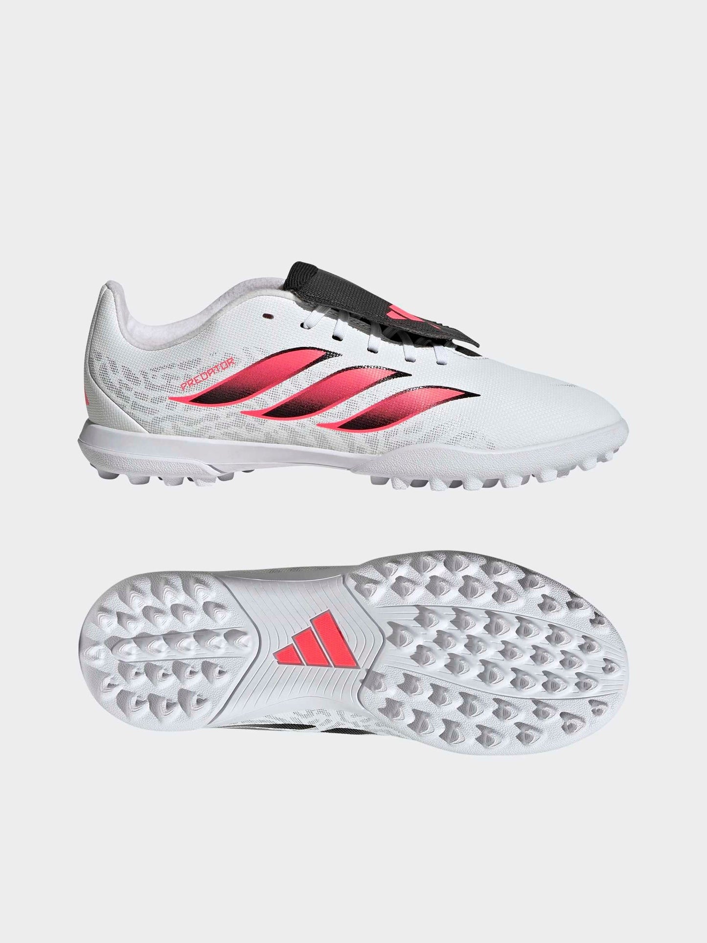 adidas White Predator Club Fold-over Tongue Turf Junior Football Boots image 10
