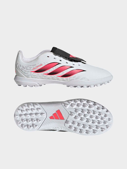 adidas White Predator Club Fold-over Tongue Turf Junior Football Boots image 10