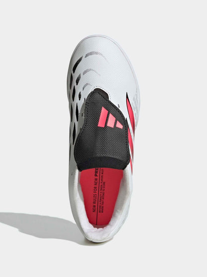 adidas White Predator Club Fold-over Tongue Turf Junior Football Boots image 2