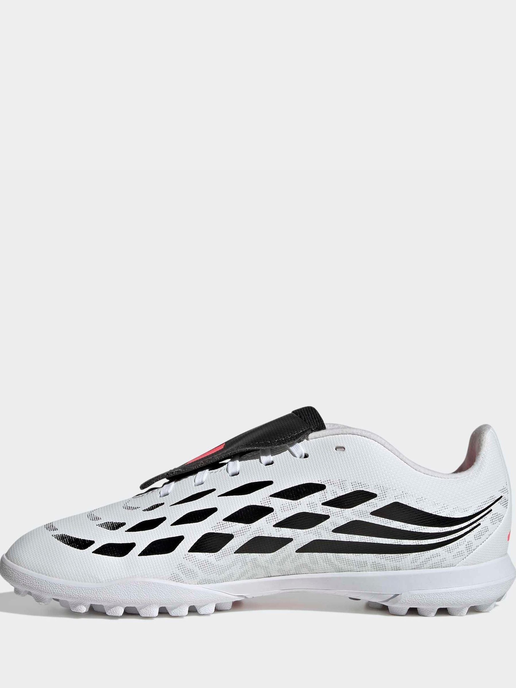 adidas White Predator Club Fold-over Tongue Turf Junior Football Boots image 4