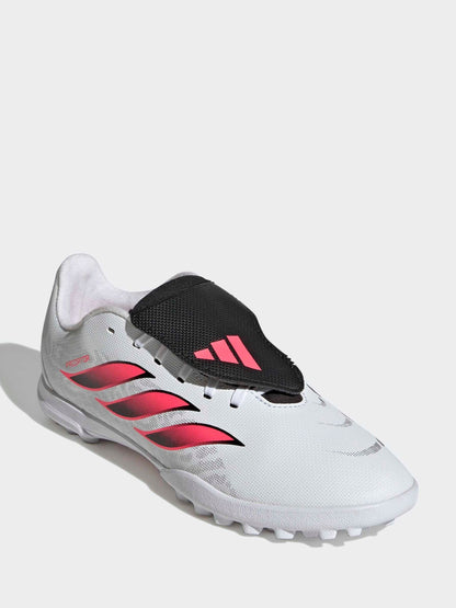 adidas White Predator Club Fold-over Tongue Turf Junior Football Boots image 5