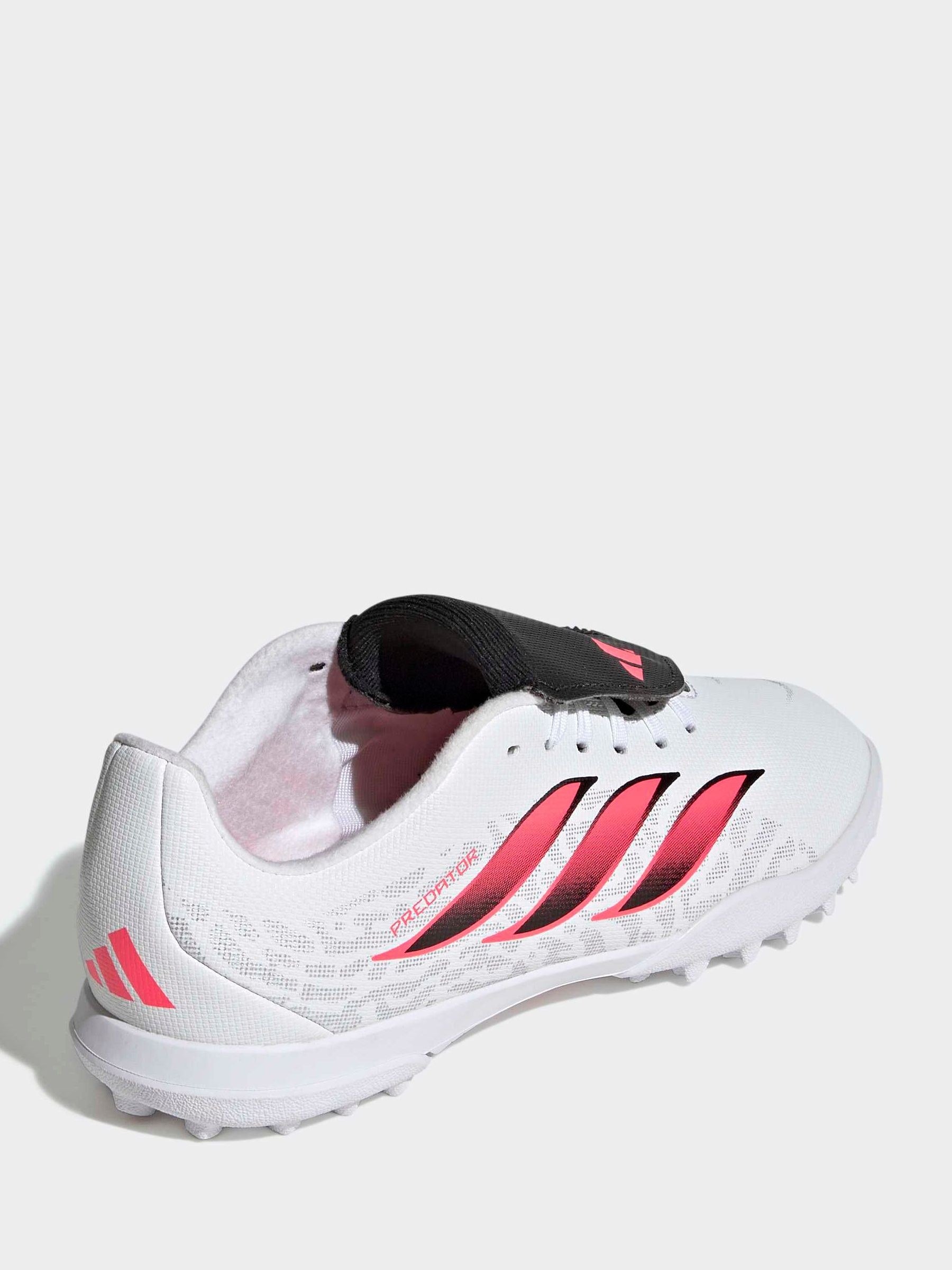 adidas White Predator Club Fold-over Tongue Turf Junior Football Boots image 6