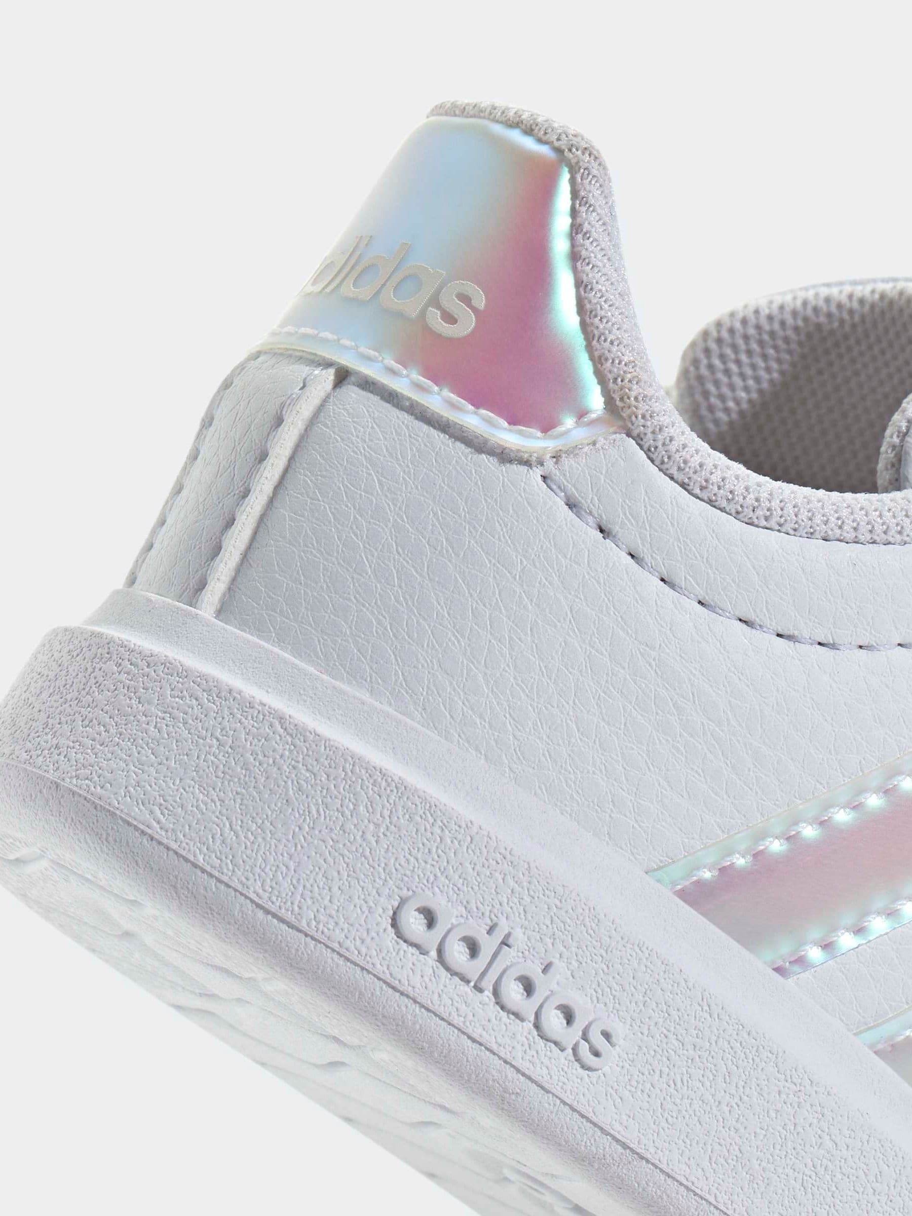 adidas White Street Talk Infant Trainers image 9