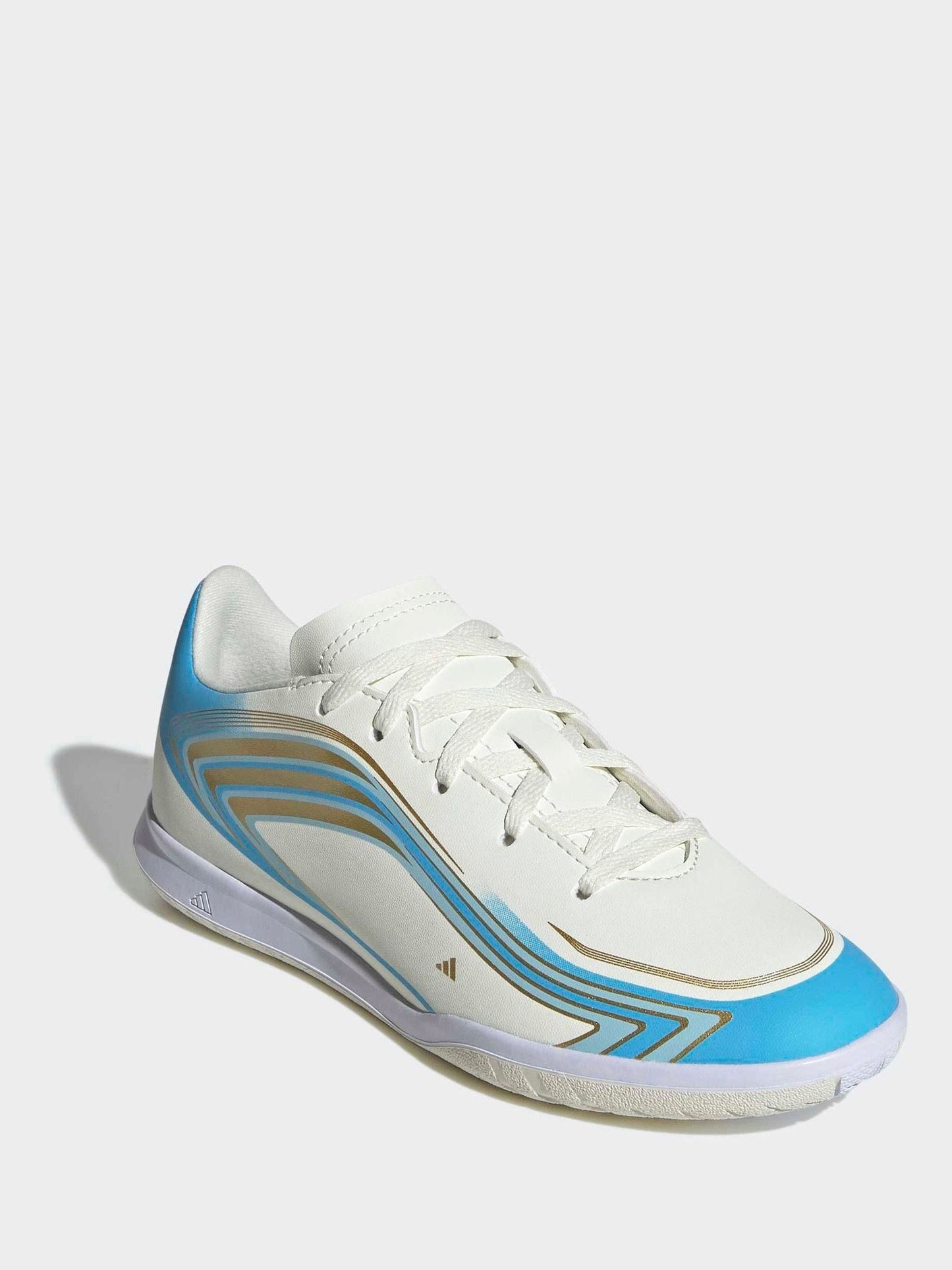 adidas Beige F50 Messi Club Indoor Football Trainers Kids image 7