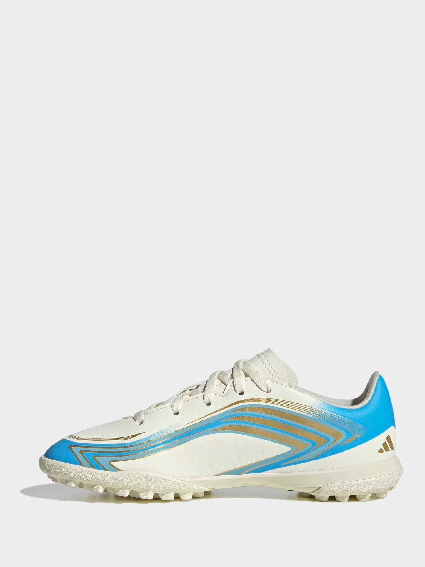 adidas Beige F50 Messi Club Turf Football Trainers Kids image 3