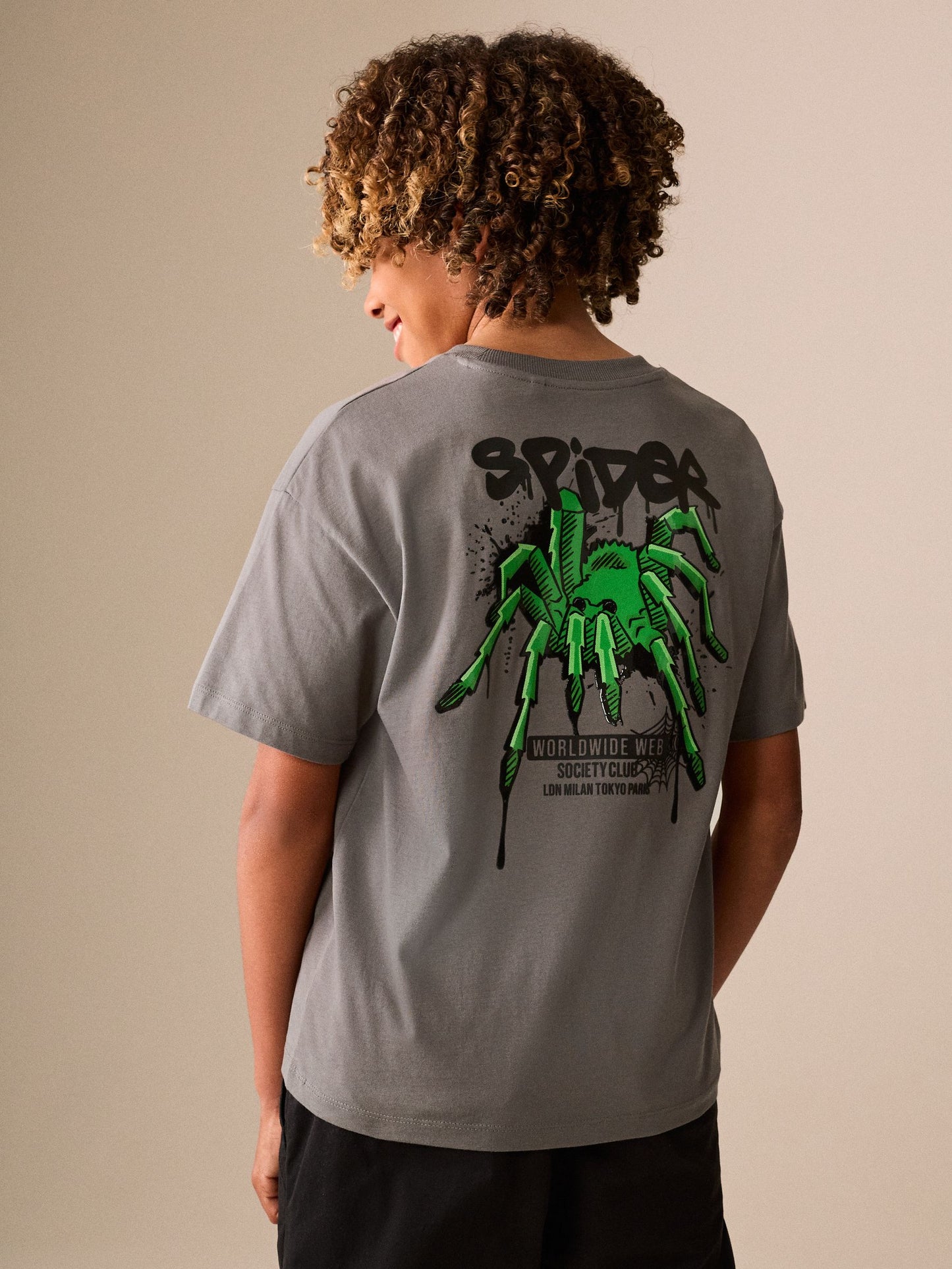 Dsiney Kidz - Charcoal Grey Short Sleeve Graphic T-Shirt (3-16yrs) image 1