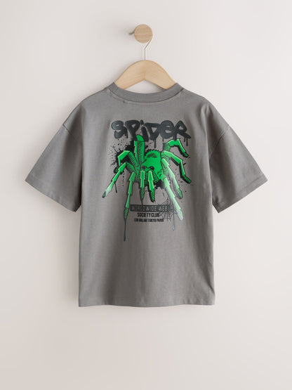 Dsiney Kidz - Charcoal Grey Short Sleeve Graphic T-Shirt (3-16yrs) image 6