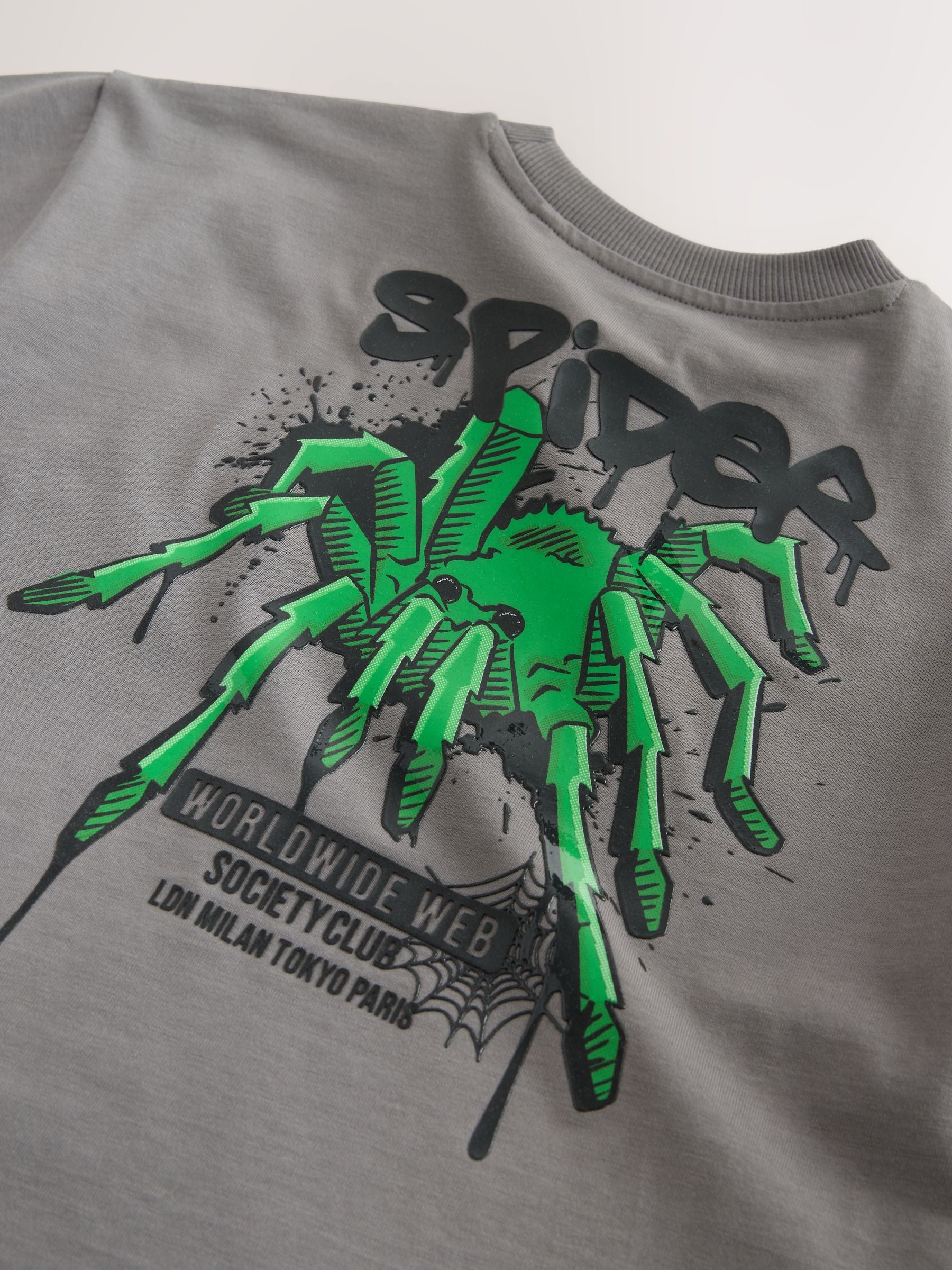 Dsiney Kidz - Charcoal Grey Short Sleeve Graphic T-Shirt (3-16yrs) image 8
